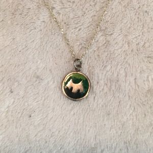 Sterling chain with Scotty dog enamel charm